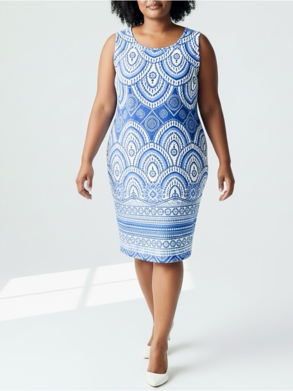 Taylor Sleevless Midi Shift Dress Size 22W
